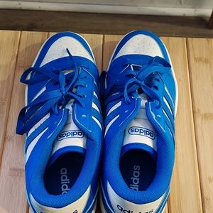 Adidas Blue and White Sneakers